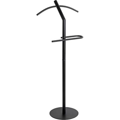 HAKU Valet de chambre Valet multifonctionnel noir métal pour chambre à coucher avec étagère à vêtements - Publicité HAKU Valet de chambre Valet multifonctionnel noir métal pour chambre à coucher avec étagère à vêtements - Publicité