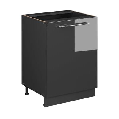 Vicco Meuble Bas de Cuisine Fame-Line, Anthracite Haute Brillance/Anthracite, 60cm 1 Porte sans Plan de Travail - Publicité Vicco Meuble Bas de Cuisine Fame-Line, Anthracite Haute Brillance/Anthracite, 60cm 1 Porte sans Plan de Travail - Publicité
