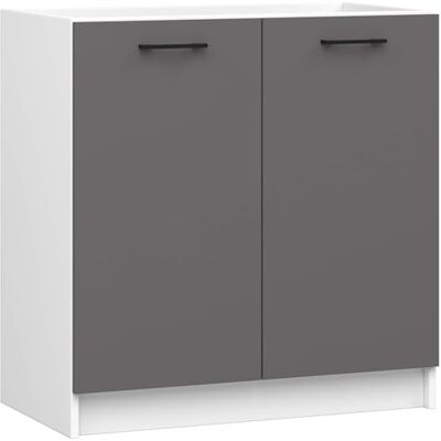 Placard de cuisine Akord S80 - 2 portes, gris, 80cm - Meubles de cuisine - Publicité Placard de cuisine Akord S80 - 2 portes, gris, 80cm - Meubles de cuisine - Publicité