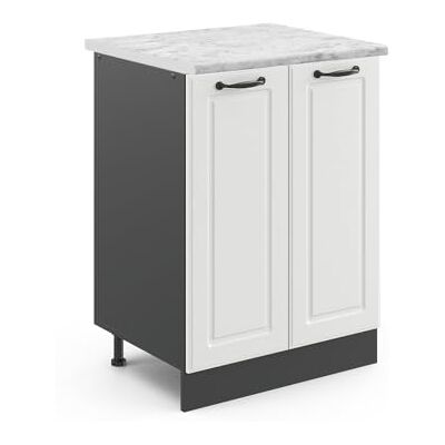 Vicco Meuble Bas de Cuisine R-Line, Blanc Campagne, 60cm, PT Marbre, pour Une Combinaison Libre au Sein de systèmes de Cuisine modulaires - Publicité Vicco Meuble Bas de Cuisine R-Line, Blanc Campagne, 60cm, PT Marbre, pour Une Combinaison Libre au Sein de systèmes de Cuisine modulaires - Publicité