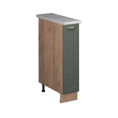 Vicco Meuble de Cuisine Fame-Line, Vert Or Campagne/Chêne de Force doré, 20cm, PT Marbre, à Combiner avec d'autres modules de la série Fame-Line - Publicité Vicco Meuble de Cuisine Fame-Line, Vert Or Campagne/Chêne de Force doré, 20cm, PT Marbre, à Combiner avec d'autres modules de la série Fame-Line - Publicité