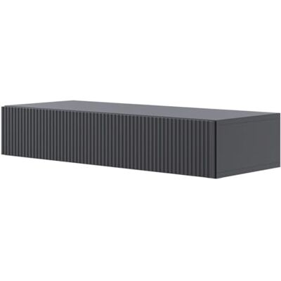 Selsey Console D'Entrée Suspendue avec Tiroir À Lamelles 90 x 17 cm Table Console Noire Veldio - Publicité Selsey Console D'Entrée Suspendue avec Tiroir À Lamelles 90 x 17 cm Table Console Noire Veldio - Publicité