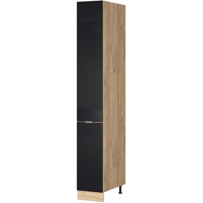 VICCO Fame-Line Armoire de Cuisine - 30cm, Rayures noires, Chêne doré - Publicité VICCO Fame-Line Armoire de Cuisine - 30cm, Rayures noires, Chêne doré - Publicité