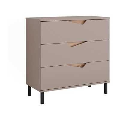 Vicco Commode avec tiroirs Marelle, Greige/Artisan, 80x81.2cm avec 3 tiroirs, Convient pour Le Rangement de vêtements et d’Accessoires - Publicité Vicco Commode avec tiroirs Marelle, Greige/Artisan, 80x81.2cm avec 3 tiroirs, Convient pour Le Rangement de vêtements et d’Accessoires - Publicité