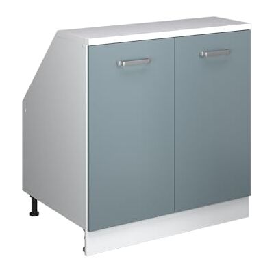 Vicco Meuble sous Pente R-Line, Bleu-Gris, 80cm 2 Portes, 60 cm de Profondeur, pour Une Combinaison Libre au Sein de systèmes de Cuisine modulaires - Publicité Vicco Meuble sous Pente R-Line, Bleu-Gris, 80cm 2 Portes, 60 cm de Profondeur, pour Une Combinaison Libre au Sein de systèmes de Cuisine modulaires - Publicité