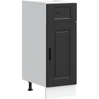 vidaXL Armoire de Cuisine Porto Noir Bois d ingénierie - Publicité vidaXL Armoire de Cuisine Porto Noir Bois d ingénierie - Publicité