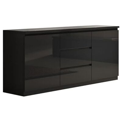 Altobuy - DEYTON - Laqué - Noir Brillant - Buffet - Publicité Altobuy - DEYTON - Laqué - Noir Brillant - Buffet - Publicité
