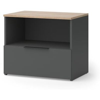 Vicco Commode Wido, Anthracite/Sonoma, 60x50cm avec Rabat, Convient au Rangement des Chaussures dans l’entrée - Publicité Vicco Commode Wido, Anthracite/Sonoma, 60x50cm avec Rabat, Convient au Rangement des Chaussures dans l’entrée - Publicité