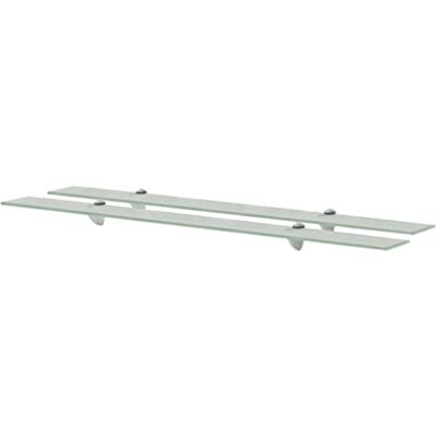 vidaXL 2X Etagères Murales Etagères Suspendues Etagères Flottantes Salon Chambre à Coucher Salle de Bain Maison Intérieur Verre 100x10 cm 8 mm - Publicité vidaXL 2X Etagères Murales Etagères Suspendues Etagères Flottantes Salon Chambre à Coucher Salle de Bain Maison Intérieur Verre 100x10 cm 8 mm - Publicité