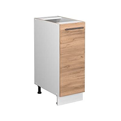 Vicco Meuble de Cuisine Fame-Line, Chêne de Force doré, 30cm sans PT, à Combiner avec d'autres modules de la série Fame-Line - Publicité Vicco Meuble de Cuisine Fame-Line, Chêne de Force doré, 30cm sans PT, à Combiner avec d'autres modules de la série Fame-Line - Publicité