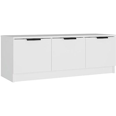 vidaXL Meuble TV Armoire Centre de Divertissement Armoire Basse avec 3 Portes Salon Salle de Séjour Blanc 102x35x36,5 cm Bois d'Ingénierie - Publicité vidaXL Meuble TV Armoire Centre de Divertissement Armoire Basse avec 3 Portes Salon Salle de Séjour Blanc 102x35x36,5 cm Bois d'Ingénierie - Publicité