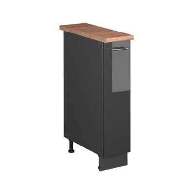 Vicco Meuble de Cuisine Fame-Line, Anthracite Haute Brillance/Anthracite, 20cm, PT Chêne, à Combiner avec d'autres modules de la série Fame-Line - Publicité Vicco Meuble de Cuisine Fame-Line, Anthracite Haute Brillance/Anthracite, 20cm, PT Chêne, à Combiner avec d'autres modules de la série Fame-Line - Publicité