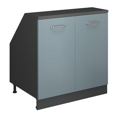 Vicco Meuble sous Pente R-Line, Bleu-Gris, 80cm 2 Portes, 60 cm de Profondeur, pour Une Combinaison Libre au Sein de systèmes de Cuisine modulaires - Publicité Vicco Meuble sous Pente R-Line, Bleu-Gris, 80cm 2 Portes, 60 cm de Profondeur, pour Une Combinaison Libre au Sein de systèmes de Cuisine modulaires - Publicité