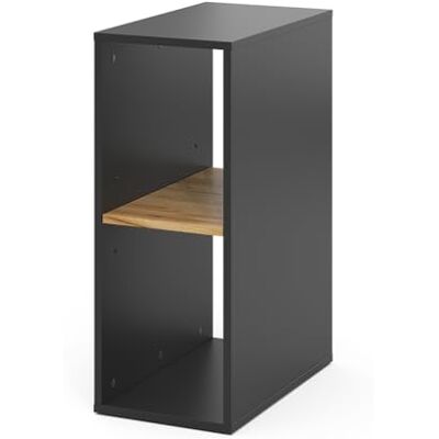 Vicco Armoire pour PC Tomy, Anthracite/chêne doré, 28.5x50cm,2 Compartiments, avec roulettes et Surface de Rangement pour Accessoires informatiques - Publicité Vicco Armoire pour PC Tomy, Anthracite/chêne doré, 28.5x50cm,2 Compartiments, avec roulettes et Surface de Rangement pour Accessoires informatiques - Publicité