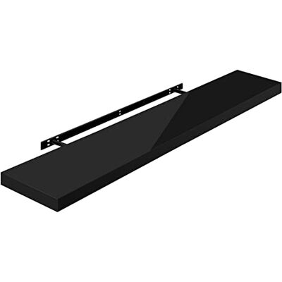 WOLTU Étagère Murale, Étagère Flottante pour Livres, CD DVD, Panneau de Bois d'Ingénierie, 110x22,9x3,8cm, Nior, RG9483sz - Publicité WOLTU Étagère Murale, Étagère Flottante pour Livres, CD DVD, Panneau de Bois d'Ingénierie, 110x22,9x3,8cm, Nior, RG9483sz - Publicité