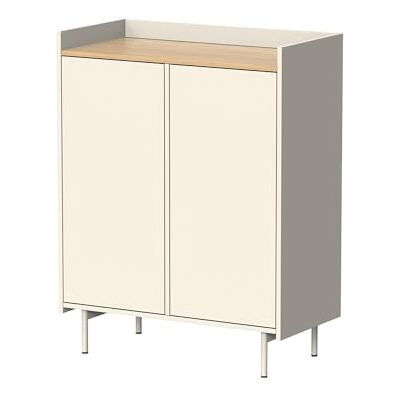 Vicco Commode Velina, Crème, 80x103cm avec 6 Compartiments, Convient au Rangement des Articles ménagers - Publicité Vicco Commode Velina, Crème, 80x103cm avec 6 Compartiments, Convient au Rangement des Articles ménagers - Publicité