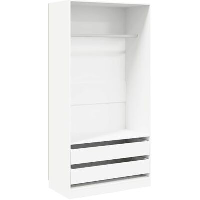 vidaXL Garde-Robe, Armoire de Rangement, Organisateur de Chambre à Coucher, Meuble de Rangement Maison Intérieur, Blanc Bois d’Ingénierie - Publicité vidaXL Garde-Robe, Armoire de Rangement, Organisateur de Chambre à Coucher, Meuble de Rangement Maison Intérieur, Blanc Bois d’Ingénierie - Publicité