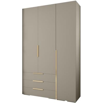 ABIKSMEBLE Inova 1 Ensemble de Meubles Garde-Robe Moderne pour Chambre à Coucher, Salon, Entrée, Chambre d'enfant Meuble de Rangement pour Dressing 236,7x150x47cm Cachemire, Or - Publicité ABIKSMEBLE Inova 1 Ensemble de Meubles Garde-Robe Moderne pour Chambre à Coucher, Salon, Entrée, Chambre d'enfant Meuble de Rangement pour Dressing 236,7x150x47cm Cachemire, Or - Publicité