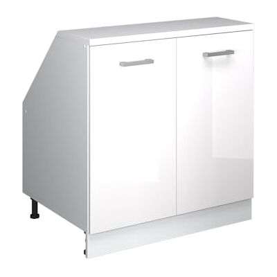 Vicco Meuble de Rangement sous Pente Rion, Blanc Haute Brillance/Blanc, L80 x P60 cm avec 2 Portes, Gain de Place pour Les pièces mansardées - Publicité Vicco Meuble de Rangement sous Pente Rion, Blanc Haute Brillance/Blanc, L80 x P60 cm avec 2 Portes, Gain de Place pour Les pièces mansardées - Publicité