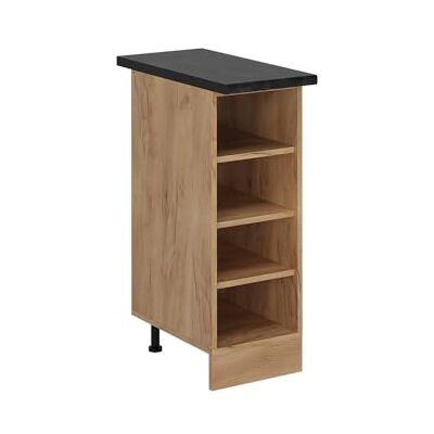 Vicco Etagère de Cuisine R-Line, Chêne de Force doré, 30cm, PT Anthracite, pour Une Combinaison Libre au Sein de systèmes de Cuisine modulaires - Publicité Vicco Etagère de Cuisine R-Line, Chêne de Force doré, 30cm, PT Anthracite, pour Une Combinaison Libre au Sein de systèmes de Cuisine modulaires - Publicité