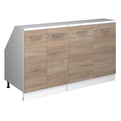 Vicco Meuble sous Pente R-Line, Sonoma, 140cm Lot de 2 caissons 60 cm de Profondeur, Convient aux Murs inclinés et à Une Installation de Cuisine Variable - Publicité Vicco Meuble sous Pente R-Line, Sonoma, 140cm Lot de 2 caissons 60 cm de Profondeur, Convient aux Murs inclinés et à Une Installation de Cuisine Variable - Publicité