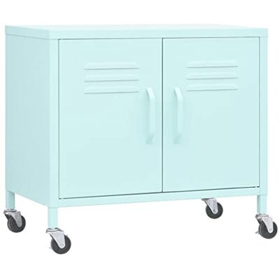 vidaXL Armoire de Rangement Placard Armoire de Stockage Meuble de Rangement Salon Salle de Séjour Intérieur Vert Menthe 60x35x49 cm Acier - Publicité vidaXL Armoire de Rangement Placard Armoire de Stockage Meuble de Rangement Salon Salle de Séjour Intérieur Vert Menthe 60x35x49 cm Acier - Publicité