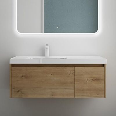 Mai & Mai Meuble Salle de Bain Marron Clair Ensemble de 2 Pièces 100cm - Publicité Mai & Mai Meuble Salle de Bain Marron Clair Ensemble de 2 Pièces 100cm - Publicité