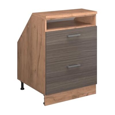 Vicco Meuble sous Pente R-Line, Gris Noble, 60cm 2 tiroirs, 60 cm de Profondeur, pour Une Combinaison Libre au Sein de systèmes de Cuisine modulaires - Publicité Vicco Meuble sous Pente R-Line, Gris Noble, 60cm 2 tiroirs, 60 cm de Profondeur, pour Une Combinaison Libre au Sein de systèmes de Cuisine modulaires - Publicité