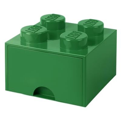 Room Copenhagen LEGO-40051734 Brique de Rangement Empilable 4 avec Tiroir, Solid, 40051734, Vert, 25 x 25 x 18 cm - Publicité Room Copenhagen LEGO-40051734 Brique de Rangement Empilable 4 avec Tiroir, Solid, 40051734, Vert, 25 x 25 x 18 cm - Publicité
