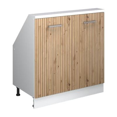 Vicco Meuble de Rangement sous Pente Rion, Chêne Artisan/Blanc, L80 x P46 cm avec 2 Portes, Gain de Place pour Les pièces mansardées - Publicité Vicco Meuble de Rangement sous Pente Rion, Chêne Artisan/Blanc, L80 x P46 cm avec 2 Portes, Gain de Place pour Les pièces mansardées - Publicité