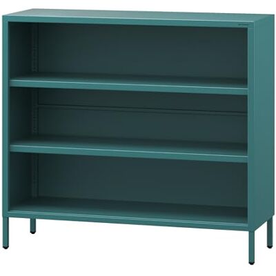 Jan Nowak Bibliotheque Basse en Métal LUCA 2 Étagères Réglables Meuble Rangement Enfant, Chambre, Salon, Style Industrie, Petite Bliothèque 100 x 90 x 35 cm Marine - Publicité Jan Nowak Bibliotheque Basse en Métal LUCA 2 Étagères Réglables Meuble Rangement Enfant, Chambre, Salon, Style Industrie, Petite Bliothèque 100 x 90 x 35 cm Marine - Publicité