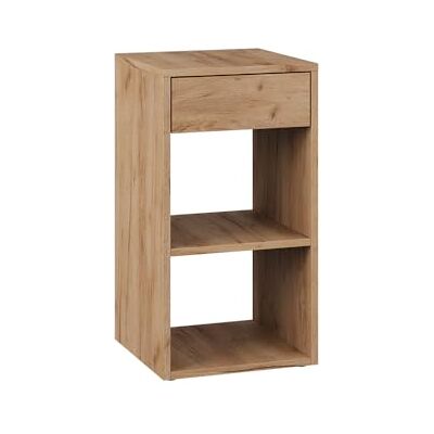 Vicco Table de Chevet Dany, Chêne de Force doré, 35x65cm avec 1 tiroir, Convient pour Le Rangement de Livres et de Magazines - Publicité Vicco Table de Chevet Dany, Chêne de Force doré, 35x65cm avec 1 tiroir, Convient pour Le Rangement de Livres et de Magazines - Publicité