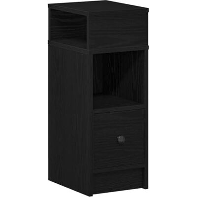 vidaXL Table de Chevet avec tiroir Noir 25x31x66 cm, Table d'appoint, Armoire de lit, Table d'appoint pour la Chambre, Table de Nuit, Table de lit - Publicité vidaXL Table de Chevet avec tiroir Noir 25x31x66 cm, Table d'appoint, Armoire de lit, Table d'appoint pour la Chambre, Table de Nuit, Table de lit - Publicité