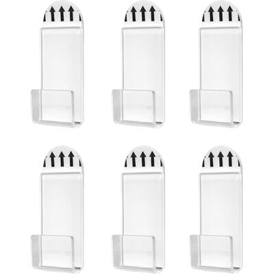 ZLKRHAK Lot de 6 supports muraux muraux en acrylique pour vinyles Pas de perforation nécessaire Crochets d'enregistrement - Publicité ZLKRHAK Lot de 6 supports muraux muraux en acrylique pour vinyles Pas de perforation nécessaire Crochets d'enregistrement - Publicité