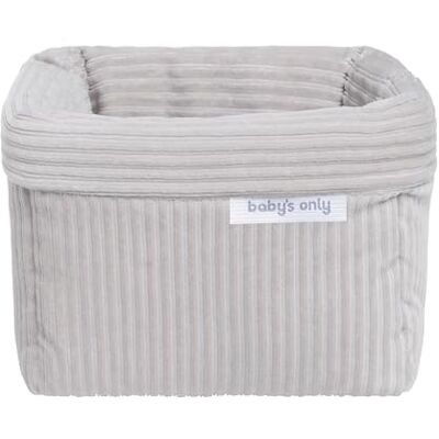 BO BABY'S ONLY Baby's Only Panier commode Sense Caillou Gris 18x18x14 cm - Publicité BO BABY'S ONLY Baby's Only Panier commode Sense Caillou Gris 18x18x14 cm - Publicité