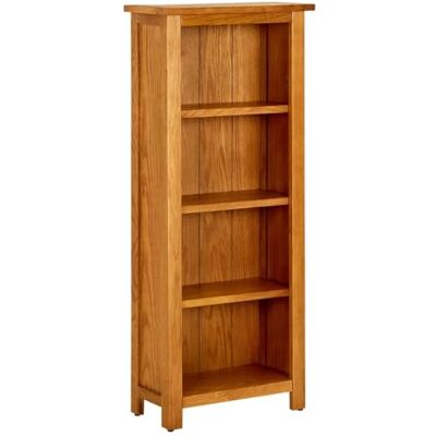 vidaXL Bois de Chêne Massif Bibliothèque à 4 Niveaux Etagère à Livres Meuble de Rangement Armoire à Livres Etagère sur Pied Intérieur 45x22x110 cm - Publicité vidaXL Bois de Chêne Massif Bibliothèque à 4 Niveaux Etagère à Livres Meuble de Rangement Armoire à Livres Etagère sur Pied Intérieur 45x22x110 cm - Publicité