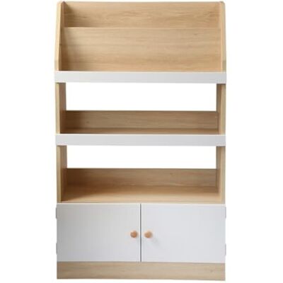 Calicosy – Étagère de Rangement Enfant avec 2 Portes et Compartiments Ouverts – H106 cm – Meuble Ludique et Pratique pour Chambre Enfant - Publicité Calicosy – Étagère de Rangement Enfant avec 2 Portes et Compartiments Ouverts – H106 cm – Meuble Ludique et Pratique pour Chambre Enfant - Publicité