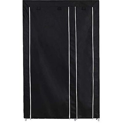 LANTUS Armoire de Rangement Garde-Robe,Penderie de vêtement Pliable en Tissu Non-tissé,Penderie de Vêtement en Toile,Mobilier de Chambre Rangement de Vêtements,172 * 105 * 43cm- Noir - Publicité LANTUS Armoire de Rangement Garde-Robe,Penderie de vêtement Pliable en Tissu Non-tissé,Penderie de Vêtement en Toile,Mobilier de Chambre Rangement de Vêtements,172 * 105 * 43cm- Noir - Publicité