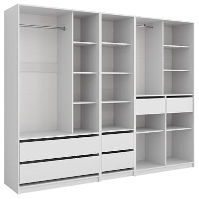 Vicco Armoire Elmo, Blanc, 100x200cm Lot de 3pour Un Rangement Flexible des vêtements Les Plus Divers - Publicité Vicco Armoire Elmo, Blanc, 100x200cm Lot de 3pour Un Rangement Flexible des vêtements Les Plus Divers - Publicité