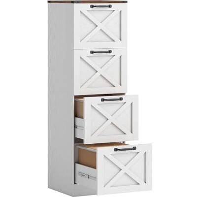 HOMCOM Armoire à tiroirs de Bureau avec 4 tiroirs, Armoire à tiroirs de Bureau, Armoire à dossiers, Porte-imprimante, avec Rail de Suspension pour A4 et Letter, 40x40x131 cm, Blanc - Publicité HOMCOM Armoire à tiroirs de Bureau avec 4 tiroirs, Armoire à tiroirs de Bureau, Armoire à dossiers, Porte-imprimante, avec Rail de Suspension pour A4 et Letter, 40x40x131 cm, Blanc - Publicité