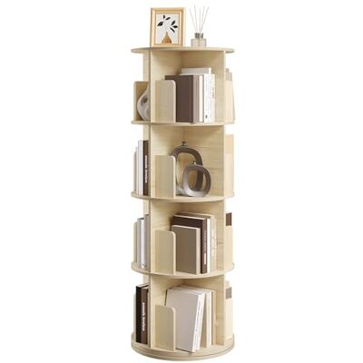 EUGAD Bibliothèque Rotative, Bibliothèque Étagère Rangement, Étagère Livre à 4 Niveaux, 16 Compartiments, pour Salon, Bureau, Chambre d'enfant, en Bois d’Ingénierie,Chêne Clair - Publicité EUGAD Bibliothèque Rotative, Bibliothèque Étagère Rangement, Étagère Livre à 4 Niveaux, 16 Compartiments, pour Salon, Bureau, Chambre d'enfant, en Bois d’Ingénierie,Chêne Clair - Publicité