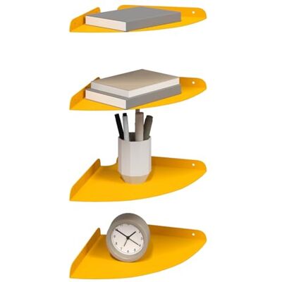 vidaXL Étagère flottante 4 pcs Jaune moutarde 24 x 24 x 2 cm, Salon, étagère flottante, design minimaliste, gain de place, murale contemporaine pour déco chez soi - Publicité vidaXL Étagère flottante 4 pcs Jaune moutarde 24 x 24 x 2 cm, Salon, étagère flottante, design minimaliste, gain de place, murale contemporaine pour déco chez soi - Publicité