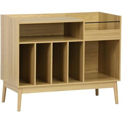 sweeek Meuble Vinyle Vintage décor Bois. Dune. L 100 x l 48 x H 81.5cm - Publicité sweeek Meuble Vinyle Vintage décor Bois. Dune. L 100 x l 48 x H 81.5cm - Publicité