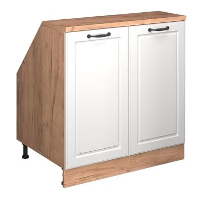 Vicco Meuble sous Pente R-Line, Blanc Campagne, 80cm 2 Portes, 60 cm de Profondeur, pour Une Combinaison Libre au Sein de systèmes de Cuisine modulaires - Publicité Vicco Meuble sous Pente R-Line, Blanc Campagne, 80cm 2 Portes, 60 cm de Profondeur, pour Une Combinaison Libre au Sein de systèmes de Cuisine modulaires - Publicité