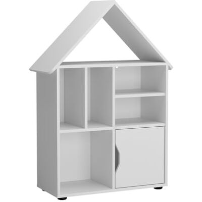 Vicco Étagère pour Enfants Estell, Blanc, 71x112.2cm, avec des espaces de Rangement Ouverts pour Le Stockage des Jouets - Publicité Vicco Étagère pour Enfants Estell, Blanc, 71x112.2cm, avec des espaces de Rangement Ouverts pour Le Stockage des Jouets - Publicité