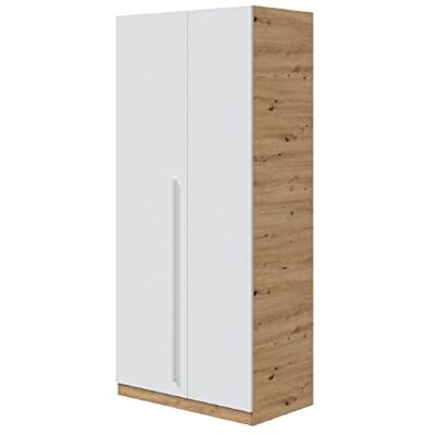 Pegane - Armoire mélaminé 2 portes 90x52x200 - Wardrobe - Publicité Pegane - Armoire mélaminé 2 portes 90x52x200 - Wardrobe - Publicité