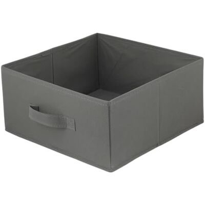 lavita Boîte de rangement en tissu Boîtes de rangement pliantes 31 x 31 x 15 cm Tiroir Boîte de rangement Tiroir Systèmes de rangement pour les vêtements 1 pièce (gris foncé) - Publicité lavita Boîte de rangement en tissu Boîtes de rangement pliantes 31 x 31 x 15 cm Tiroir Boîte de rangement Tiroir Systèmes de rangement pour les vêtements 1 pièce (gris foncé) - Publicité