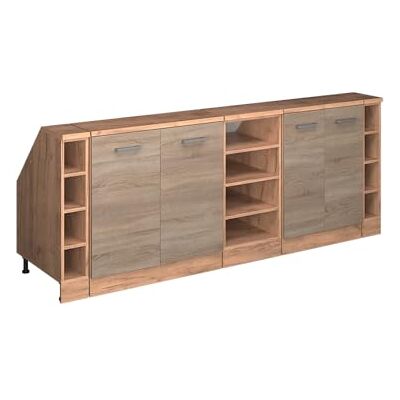 Vicco Meuble sous Pente R-Line, Sonoma, 210cm Lot de 5 caissons 60 cm de Profondeur, Convient aux Murs inclinés et à Une Installation de Cuisine Variable - Publicité Vicco Meuble sous Pente R-Line, Sonoma, 210cm Lot de 5 caissons 60 cm de Profondeur, Convient aux Murs inclinés et à Une Installation de Cuisine Variable - Publicité