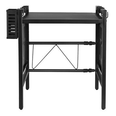 LANTUS Étagère de Cuisine Étagère Extensible pour Micro-Ondes Organiseur pour cuisi pour Micro-Ondes Plan de Travail à 2 Niveaux avec Crochets -42-68 * 36 * 46cm+ Noir - Publicité LANTUS Étagère de Cuisine Étagère Extensible pour Micro-Ondes Organiseur pour cuisi pour Micro-Ondes Plan de Travail à 2 Niveaux avec Crochets -42-68 * 36 * 46cm+ Noir - Publicité