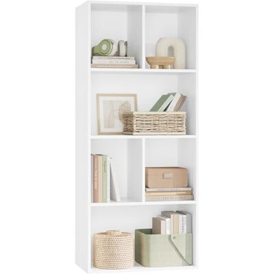 WOLTU Bibliothèque Etagère de Rangement en MDF pour Salon 6 Compartiments,50x29x121cm SK005ws - Publicité WOLTU Bibliothèque Etagère de Rangement en MDF pour Salon 6 Compartiments,50x29x121cm SK005ws - Publicité